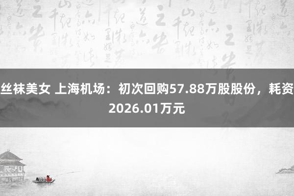 丝袜美女 上海机场：初次回购57.88万股股份，耗资2026.01万元