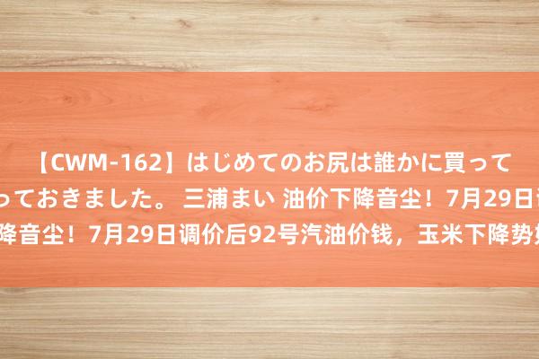 【CWM-162】はじめてのお尻は誰かに買って欲しくて今日までとっておきました。 三浦まい 油价下降音尘！7月29日调价后92号汽油价钱，玉米下降势如破竹？